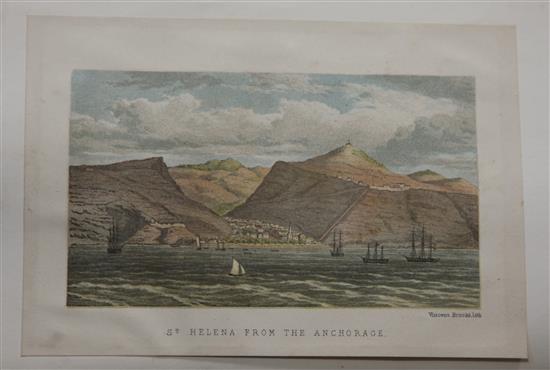 Melliss, John Charles - St Helena, quarto, cloth, with 2 maps, 8 chromolitho views, 6 zoological and 32 botanical